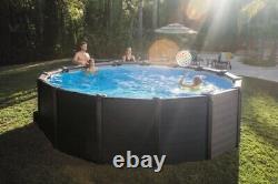 Intex Graphite Above Ground Pool. 15'8 Round. 49 Depth. Complete Pool. New