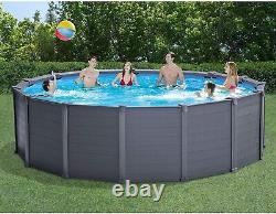 Intex Graphite Above Ground Pool. 15'8 Round. 49 Depth. Complete Pool. New