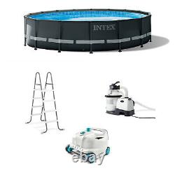 Intex Ultra XTR 16ft x 48in Above Ground Pool Set with Pump & Cleaner Robot Vacuum