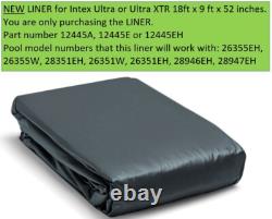 Intex pool LINER 18 ft x 9 ft x 52 inch. Works for Ultra and Ultra XTR pools NEW