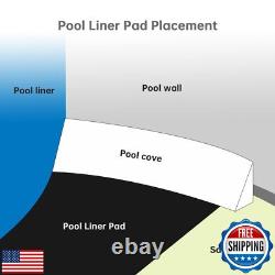 Jantens 24 Foot Round Pool Liner Pad for Above Ground Swimming Pools, Made of