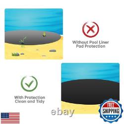 Jantens 24 Foot Round Pool Liner Pad for Above Ground Swimming Pools, Made of