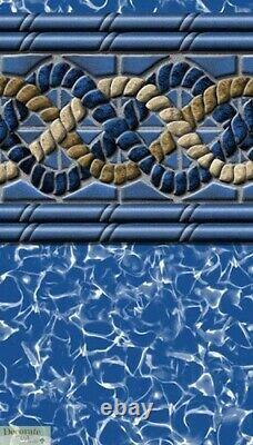 LINER 12' x 18' x 52 Uni-Bead OVAL AG POOL GLI USA South Beach 20 Year Warranty