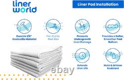 LINERWORLD. COM 24' round Pool Liner Pad for above Ground Pools Pool Liner Exte