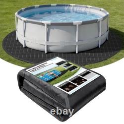LXKCKJ 18FT Round Pool Pads for Above Ground Pool, Protects Pool Liner, Heavy
