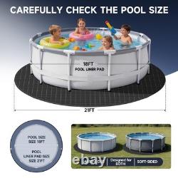 LXKCKJ 18FT Round Pool Pads for Above Ground Pool, Protects Pool Liner, Heavy