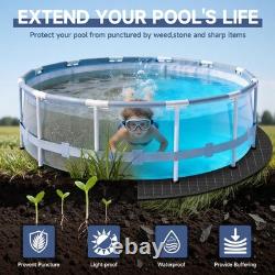 LXKCKJ 18FT Round Pool Pads for Above Ground Pool, Protects Pool Liner, Heavy