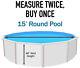 Laguna 48 Wall Height Above Ground Swimming Pool Unibead Liner (Choose Size)