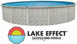 Lake Effect 24' x 52' Round Meadows Swimming Pool Package Kit Choose Liner