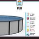 Lake Effect Fiji Above Ground Swimming Pool 52 Wall with Liner and Skimmer