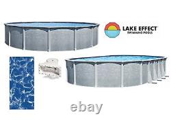 Lake Effect Lifestyle 54 Wall Above Ground Swimming Pool with Liner & Skimmer