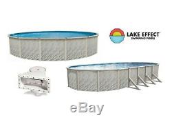 Lake Effect MEADOWS Above Ground Round & Oval Swimming Pool with Unibead Liner