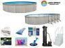 Lake Effect MEADOWS Above Ground Swimming Pool with Liner, Step, Filter Package