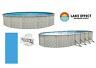Lake Effect MEADOWS Above Ground Swimming Pool with Plain Blue Liner & Skimmer
