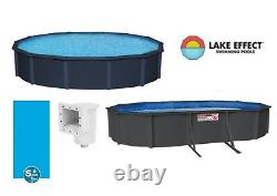 Lake Effect Metropolitan Above Ground 52 Steel Swimming Pool (Choose Size)