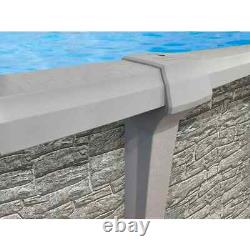 Lake Effect NEVIS Above Ground Swimming Pool with Liner & Skimmer