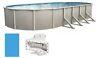 Lake Effect Oval Above Ground Swimming Pool 48 Wall with Skimmer & Blue Liner