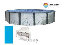 Lake Effect Riverbank Above Ground Swimming Pool with Liner & Skimmer -Choose Size