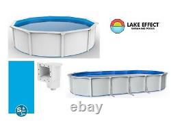 Lake Effect Sanctuary Above Ground 52 Steel Swimming Pool (Choose Size)