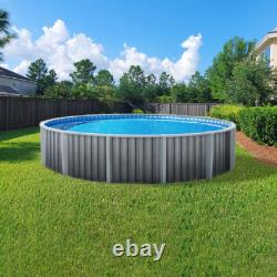 Lake Effect St. Kitts 52 Wall Above Ground Swimming Pool with Liner & Skimmer