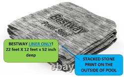 Liner Bestway Coleman Power Steel 22 ft x 12 ft x 52 inch Oval ONLY LINER