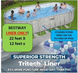 Liner Bestway Coleman Power Steel 22 ft x 12 ft x 52 inch Oval ONLY LINER
