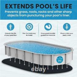 Liner Life Above Ground Pool Liner Pad 18' x 33' Oval, Protects the Bottom of