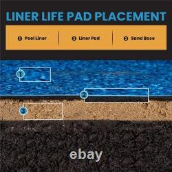 Liner Life LL1224OV Aboveground Pool Liner Pad 12' x 24' 12'x24' Oval, Black