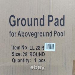 Liner Life Protective Pad 28' Round Above Ground Pool Pad #LL28R Black
