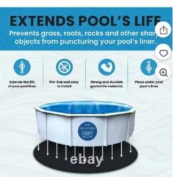 Liner Life Protective Pad 28' Round Above Ground Pool Pad #LL28R Black
