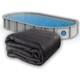 Liner Life Swimming Pool Liner Pad 18' x 33' with Polyester Oval Pre-Cut Black