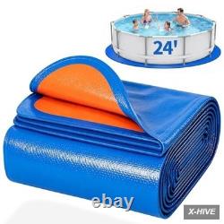 Liners 24FT Round Pool Liner Pad Above Ground Pools 180 GSM Underlayment Under