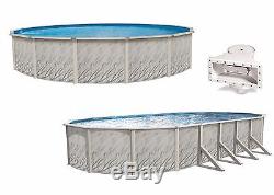 MEADOWS Above Ground Round & Oval Steel Wall Swimming Pool & Liner Kit