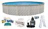 MEADOWS Round Above Ground Swimming Pool with Liner, Ladder, Filter & Chemical Kit