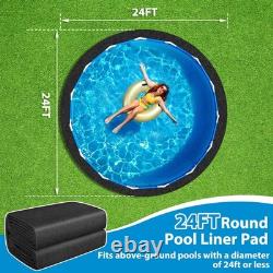 MJZ 24 FT Thickened Pool Liner Pad for Round Above Ground Pools