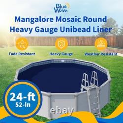 Mangalore Mosaic 24-ft Round Heavy Gauge Unibead Liner 52-in