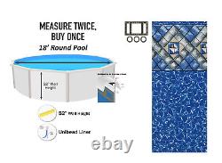 Manor Above Ground UniBead Swimming Pool Liner 25 Gauge (Choose Size)