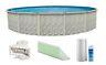 Meadows Above Ground Swimming Pool with Liner, Cove Kit, Wall Foam with Spray