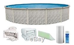 Meadows Above Ground Swimming Pool with Liner, Guard, Cove, Wall Foam with Spray