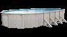 Meadows Reprieve 12' by 18' by 52 Oval Swimming Pool W Liner and Skimmer