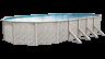 Meadows Reprieve 18' by 33' by 52 Oval Swimming Pool W Liner and Skimmer