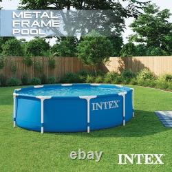 Metal Frame Above Ground Swimming Pool with 10 Foot Round Swimming Pool Cover
