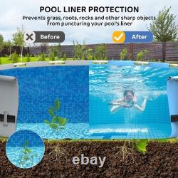 NEW! 24-Foot Pool Liner Pad for Above Ground Pools Round Under Pool Mat QUALITY