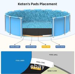 NEW! 24-Foot Pool Liner Pad for Above Ground Pools Round Under Pool Mat QUALITY
