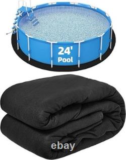 NEW! 24-Foot Pool Liner Pad for Above Ground Pools Round Under Pool Mat QUALITY