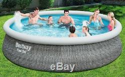NEW BESTWAY FAST SET SWIMMING POOL 15ft x 42in TRI-TECH ENHANCED 3 PLY LINER
