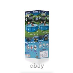 NEW Bestway 12' x 30 Steel Pro MAX Frame Swimming Pool Set with Filter Pump