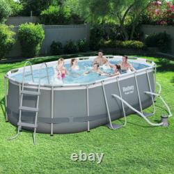 NEW Bestway 14ft x 8x2 x 39.5 Oval Frame Swimming Pool Above Ground not Intex