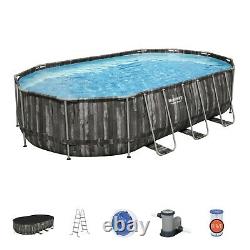 NEW Bestway Power Steel 20 x 12 x 48 Above Ground Oval Pool Set with Pump