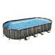 NEW Bestway Power Steel 22 x 12 x 48 Above Ground Oval Pool Set with Pump